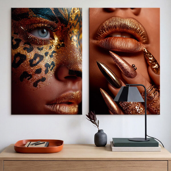 Glamorous details in bold colors Glamorous details in bold colors