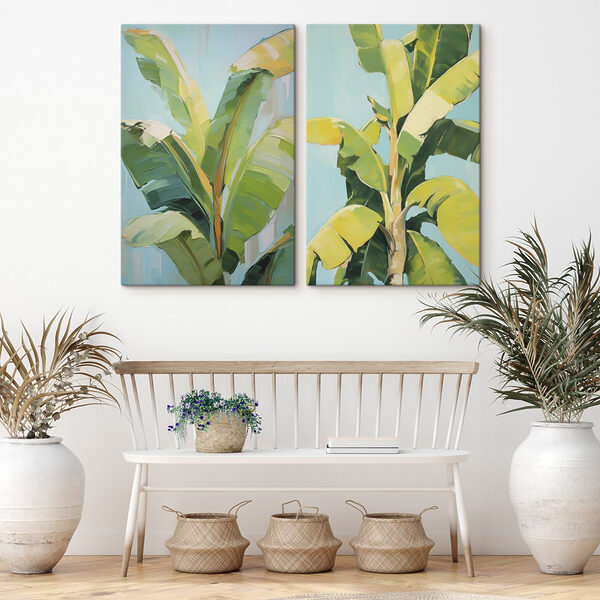 Painting of a banana tree Painting of a banana tree