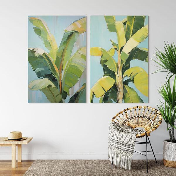 Painting of a banana tree Painting of a banana tree
