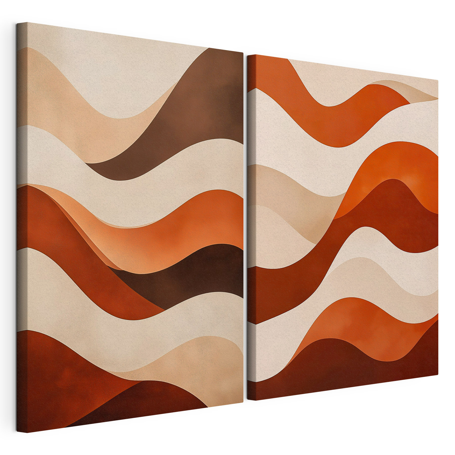 Couple of brown and white waves Couple of brown and white waves