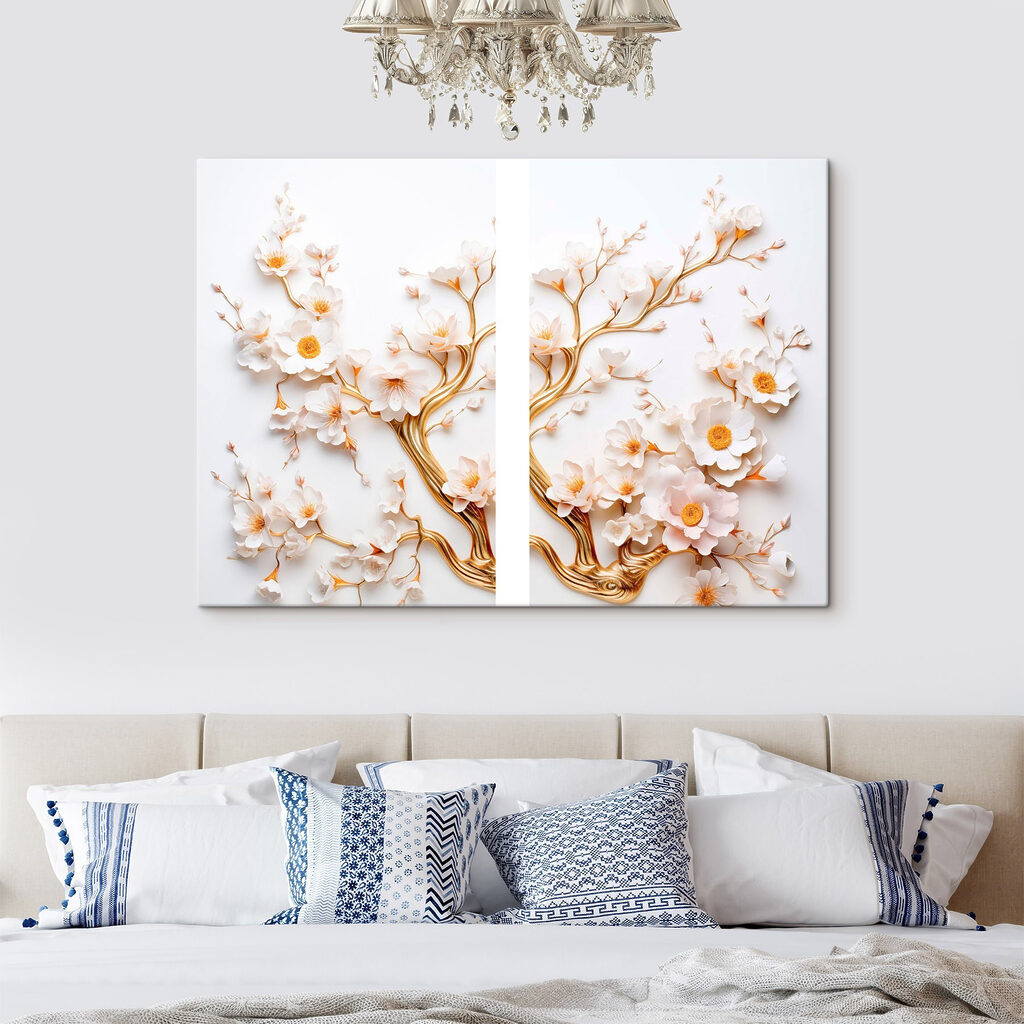 Whimsical blossoms in delicate artistry Whimsical blossoms in delicate artistry