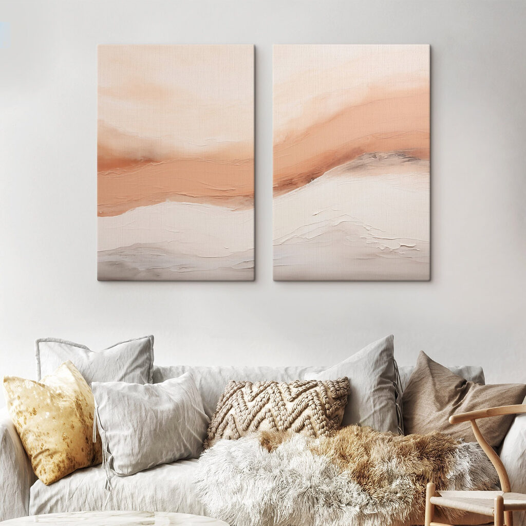 Soft hues blend in serene harmony Soft hues blend in serene harmony