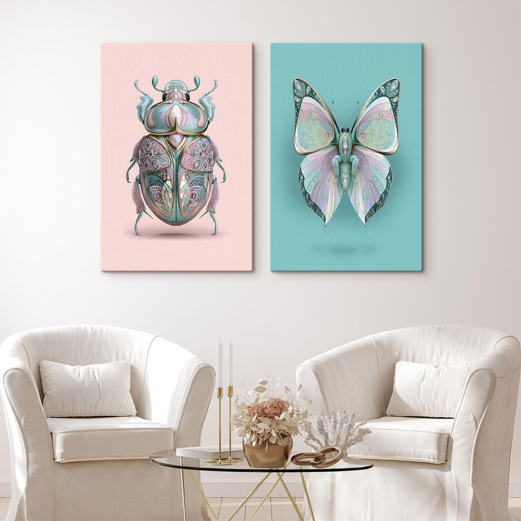 Colorful Insects with Artistic Flair Colorful Insects with Artistic Flair