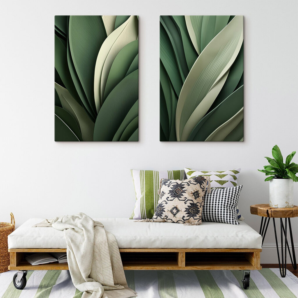 Lush green foliage in harmony Lush green foliage in harmony