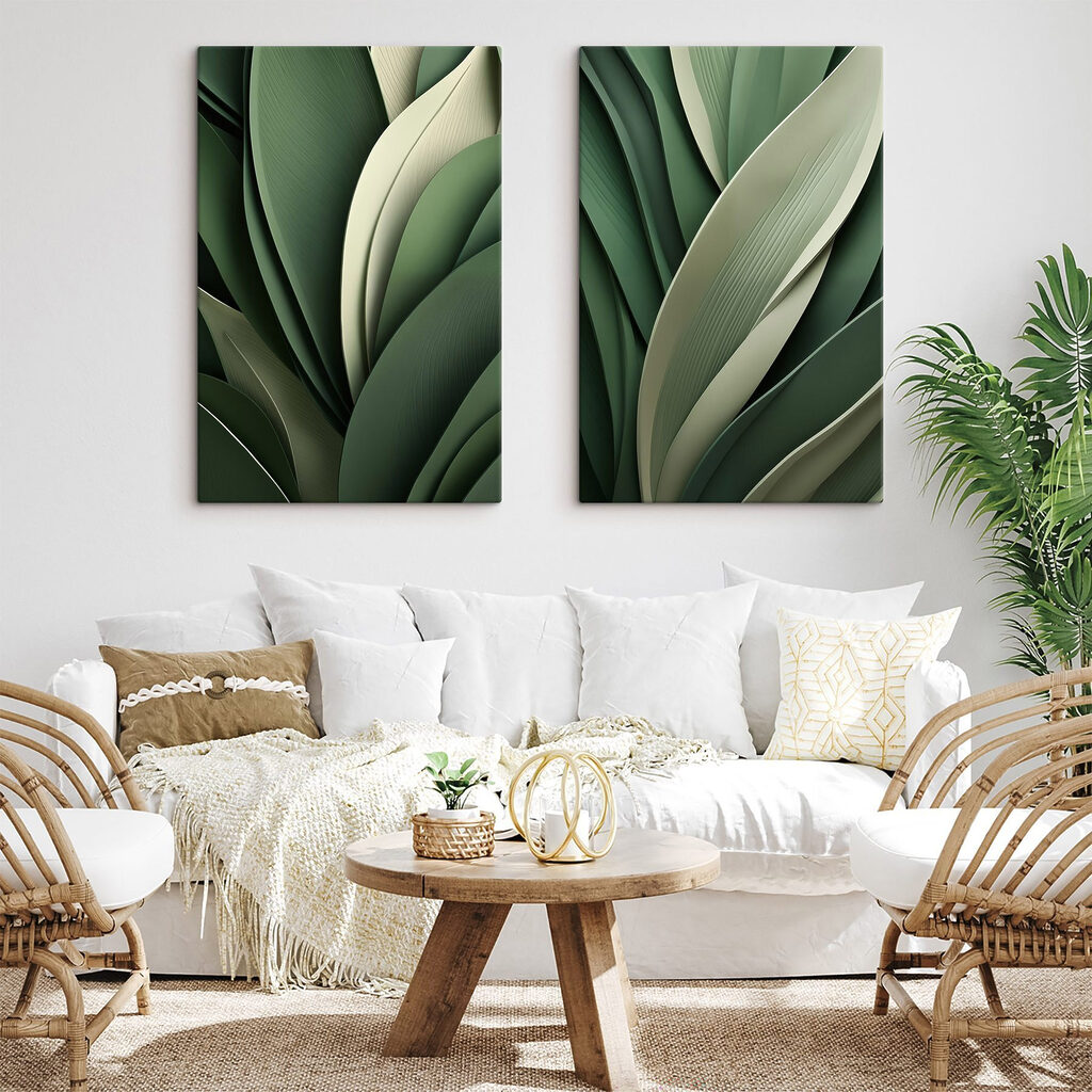 Lush green foliage in harmony Lush green foliage in harmony