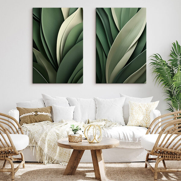 Lush green foliage in harmony Lush green foliage in harmony