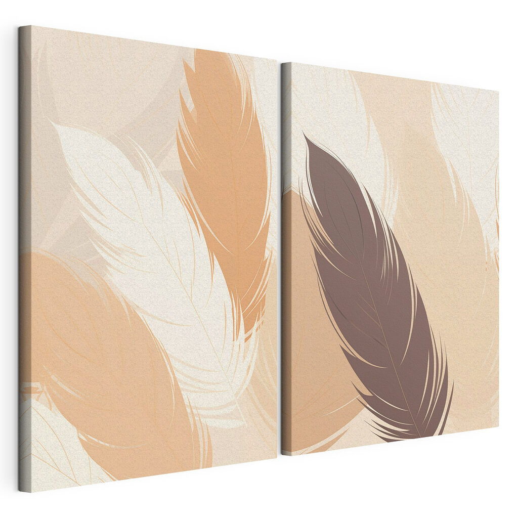 Soft hues of elegant feathers Soft hues of elegant feathers