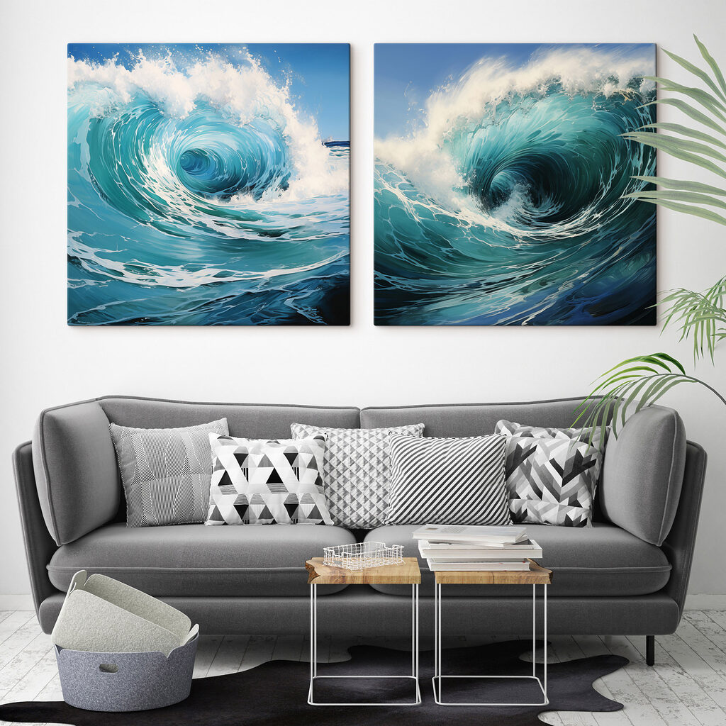 Collage of a wave Collage of a wave