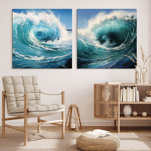 Collage of a wave Collage of a wave