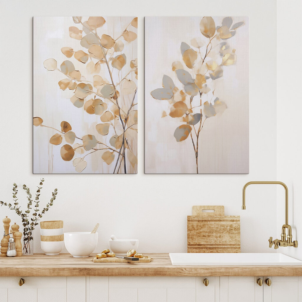 Painting of a tree with leaves Painting of a tree with leaves