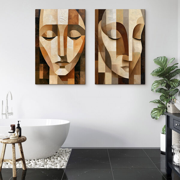 Silent Faces in Abstract Harmony Silent Faces in Abstract Harmony