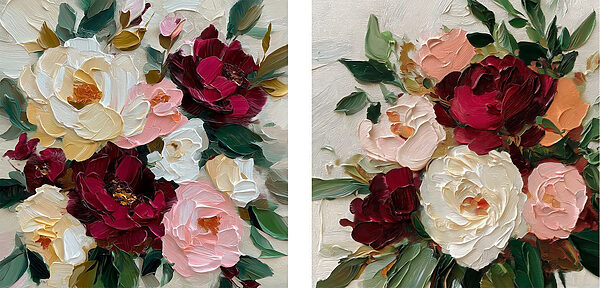 Blooming flowers in soft colors Blooming flowers in soft colors