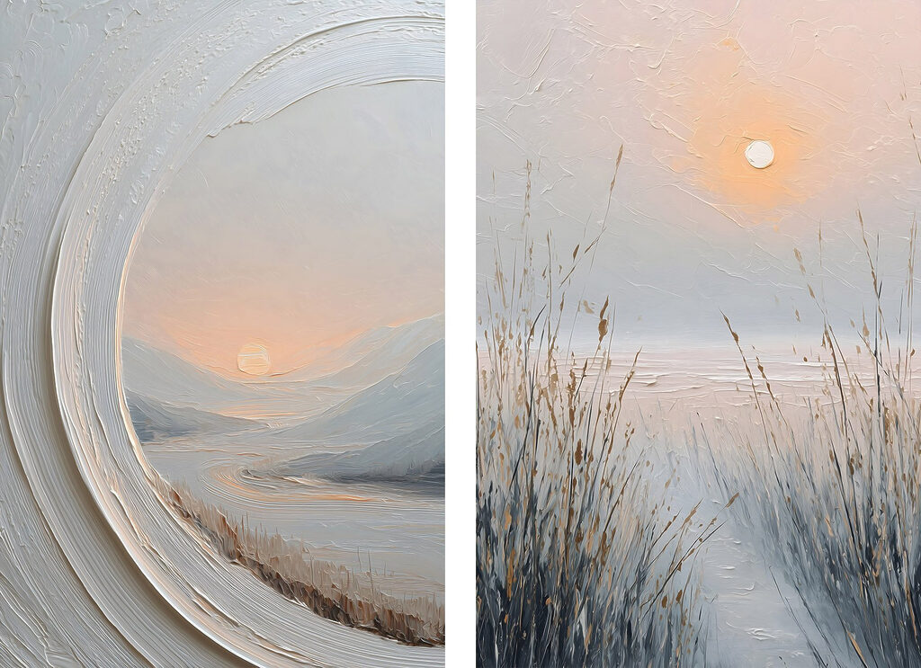 Painting of a landscape Painting of a landscape