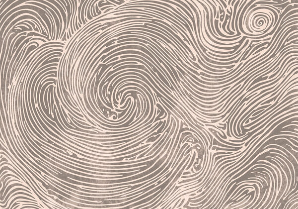 Intricate swirls create flowing patterns