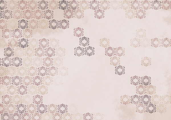 White background with many small black and red designs White background with many small black and red designs