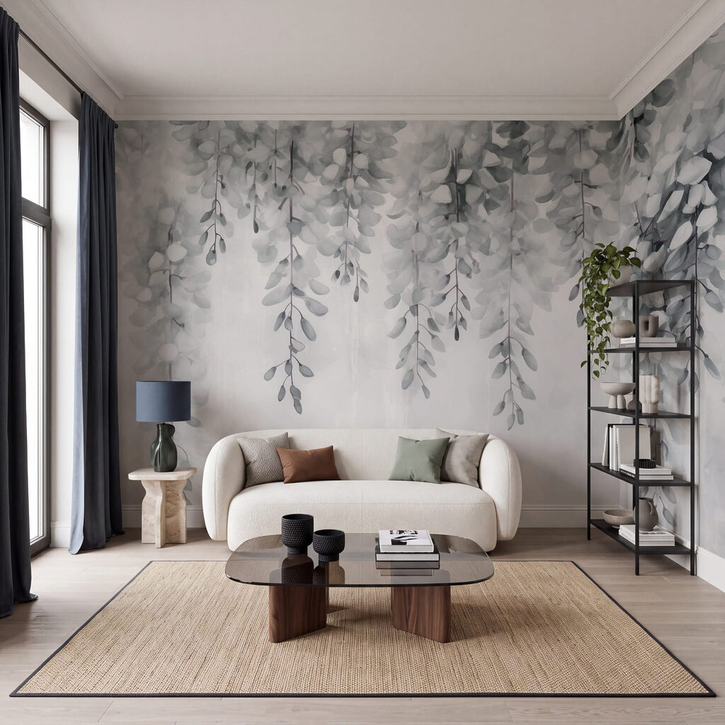 Спокійний дизайн із листям для затишних приміщень