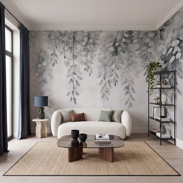 Спокійний дизайн із листям для затишних приміщень