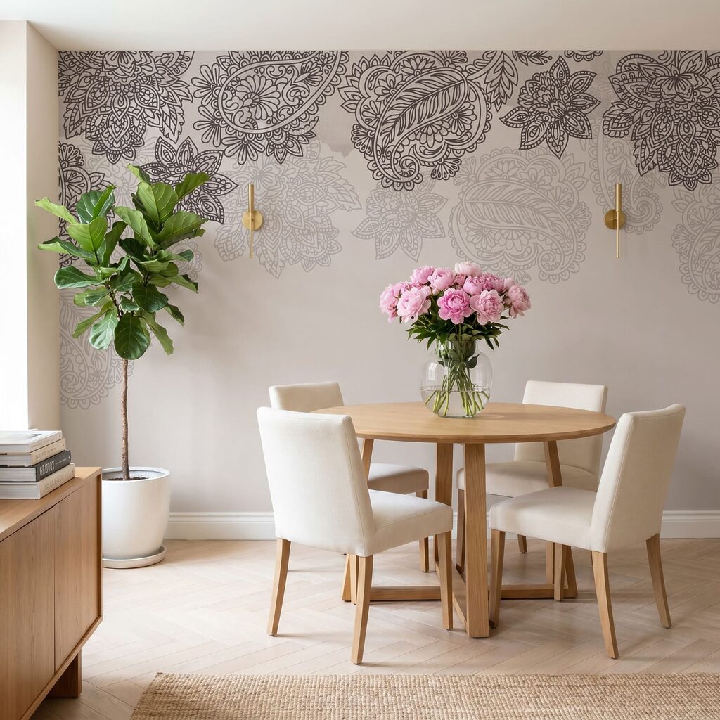Облямівка з візерунком «пейслі» та квітами Облямівка з візерунком «пейслі» та квітами