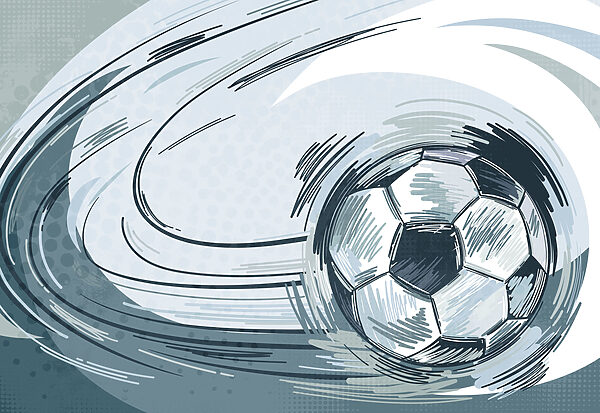 Football ball in a tornado Football ball in a tornado