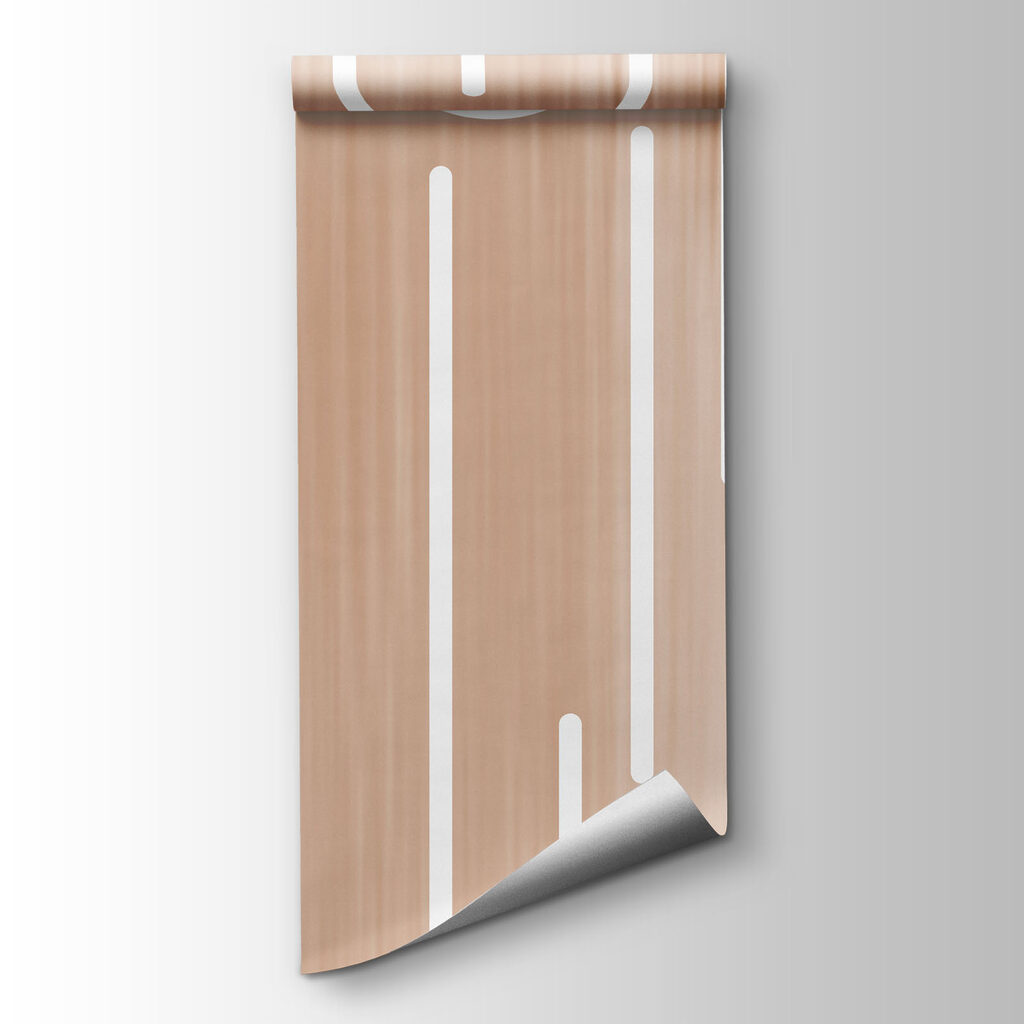 White lines on a brown background