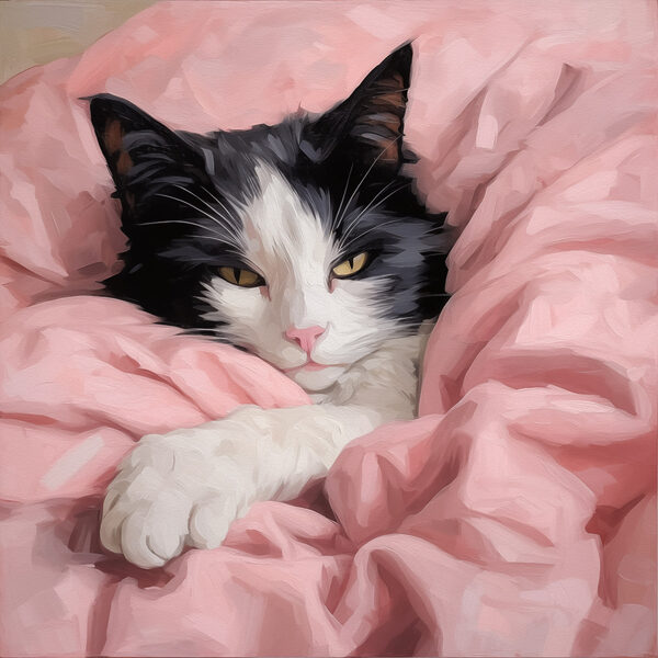 Cat lying in a blanket Cat lying in a blanket