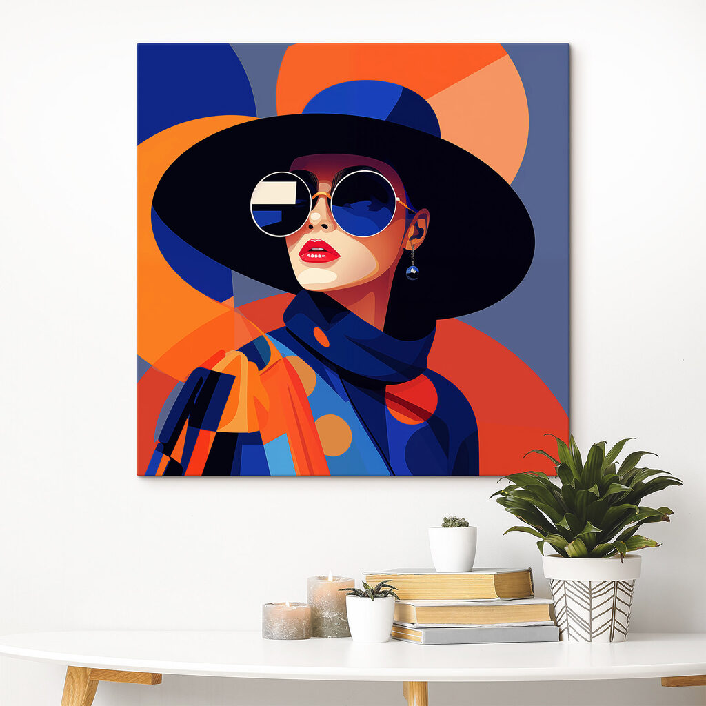 Woman wearing a hat and sunglasses Woman wearing a hat and sunglasses