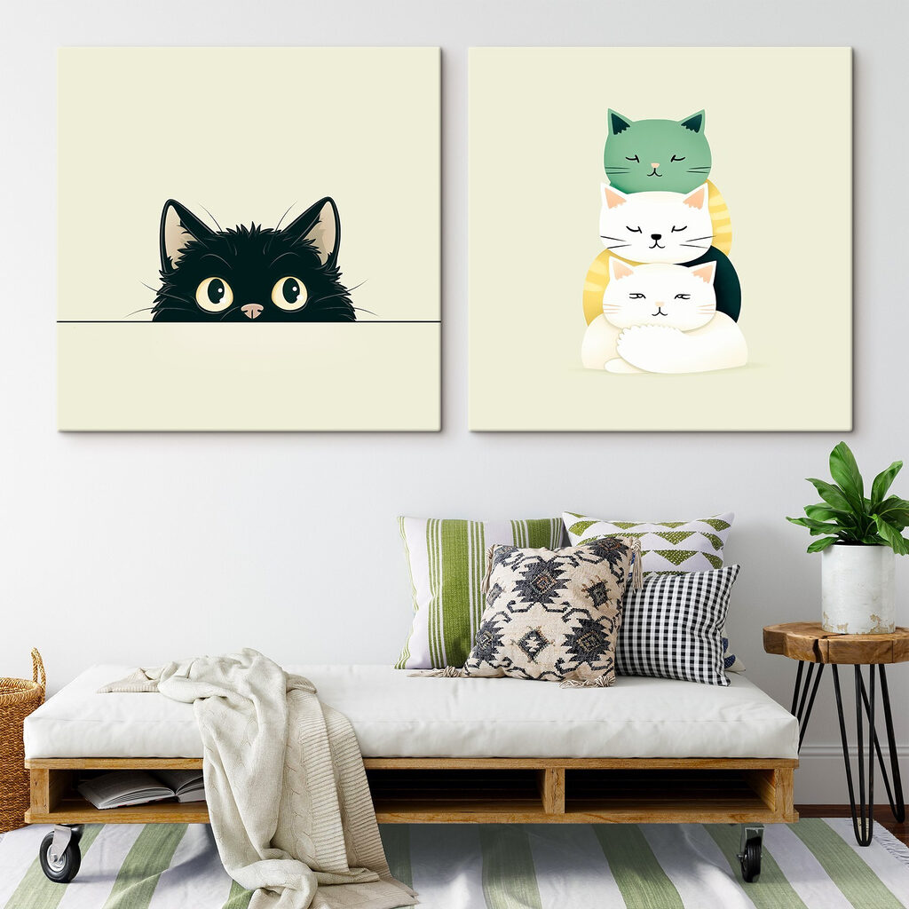 Group of cats on top of each other Group of cats on top of each other