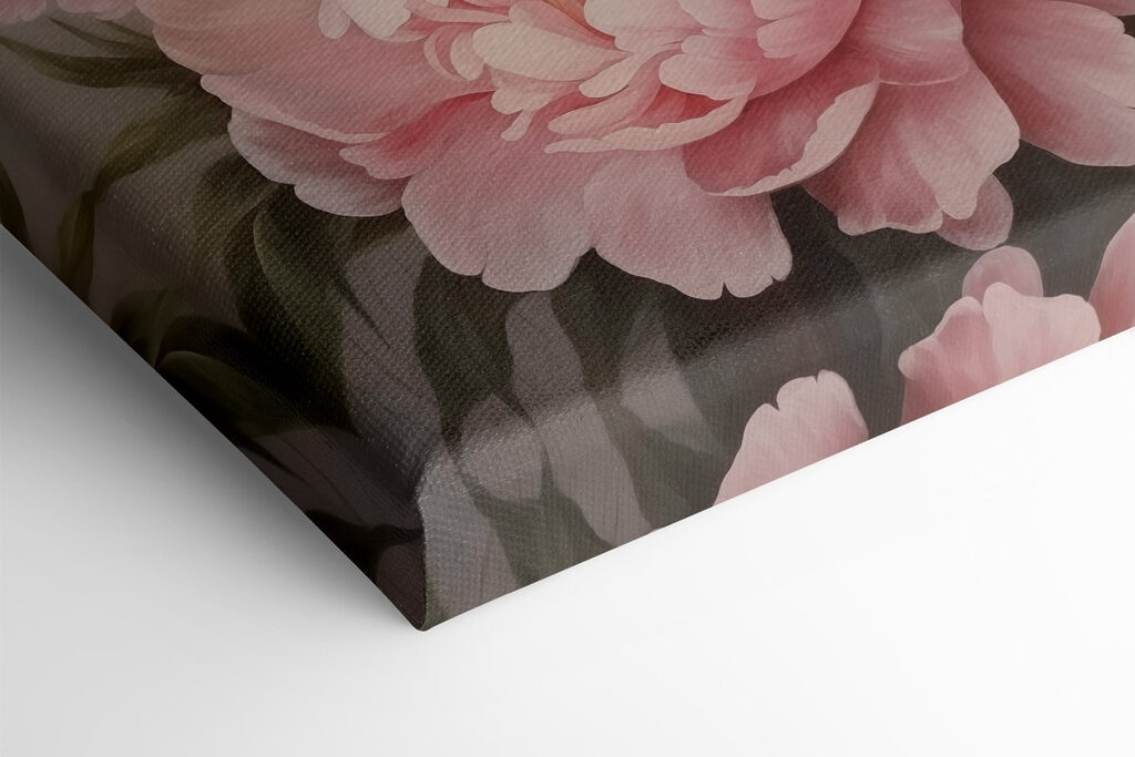 Painting of pink flowers