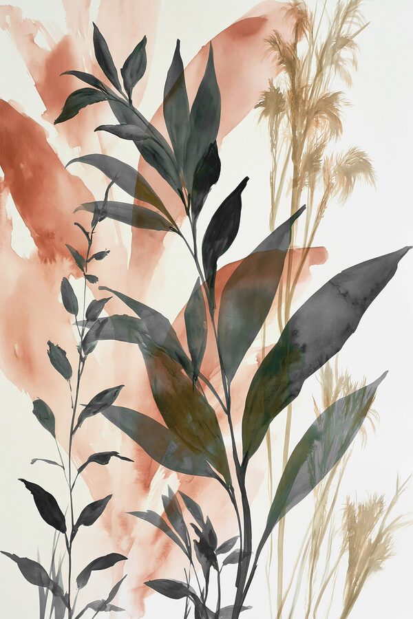 Painting of leaves and plants Painting of leaves and plants