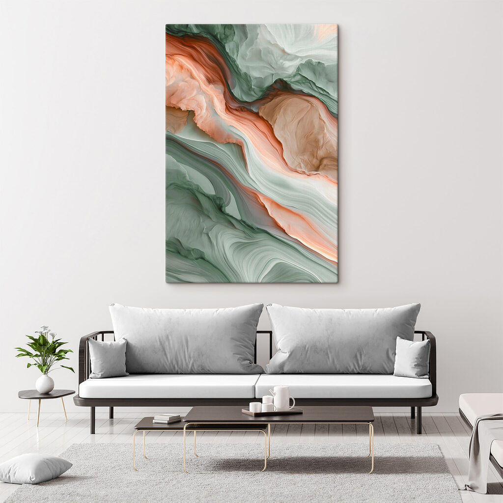 Soft swirls of earthy colors