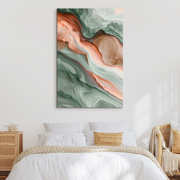 Soft swirls of earthy colors