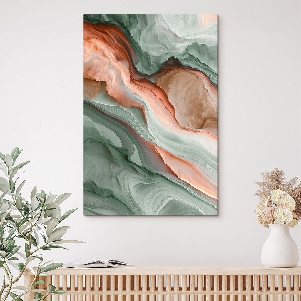 Soft swirls of earthy colors