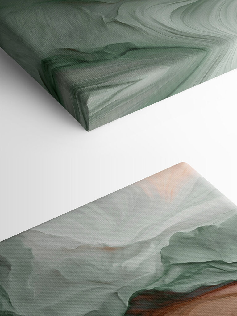 Soft swirls of earthy colors