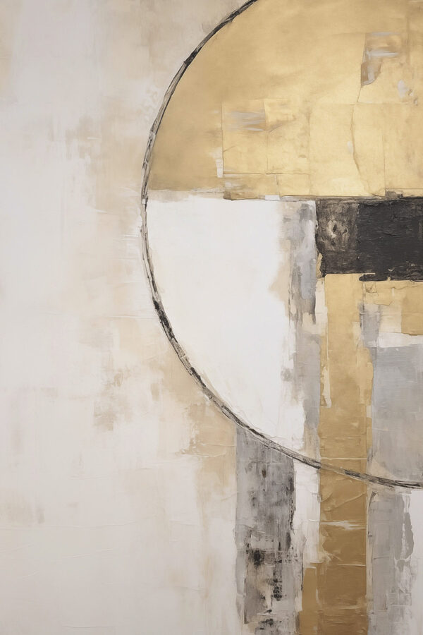Painting of a circle and a circle