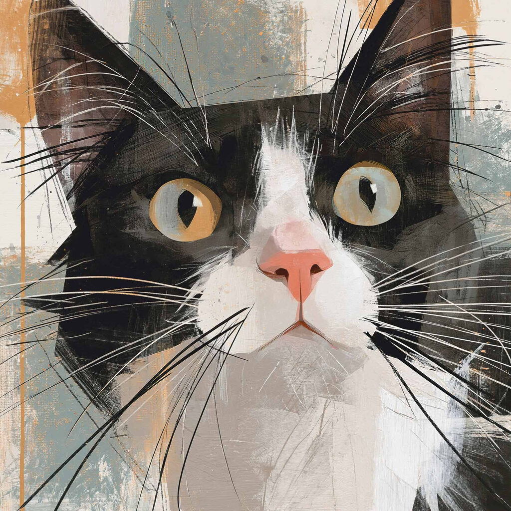 Cat with big eyes