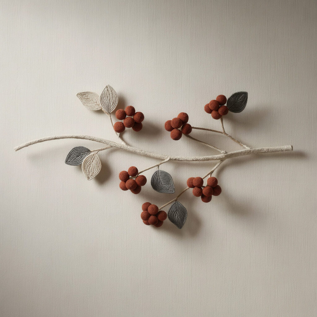 Branch with berries and leaves on it Branch with berries and leaves on it