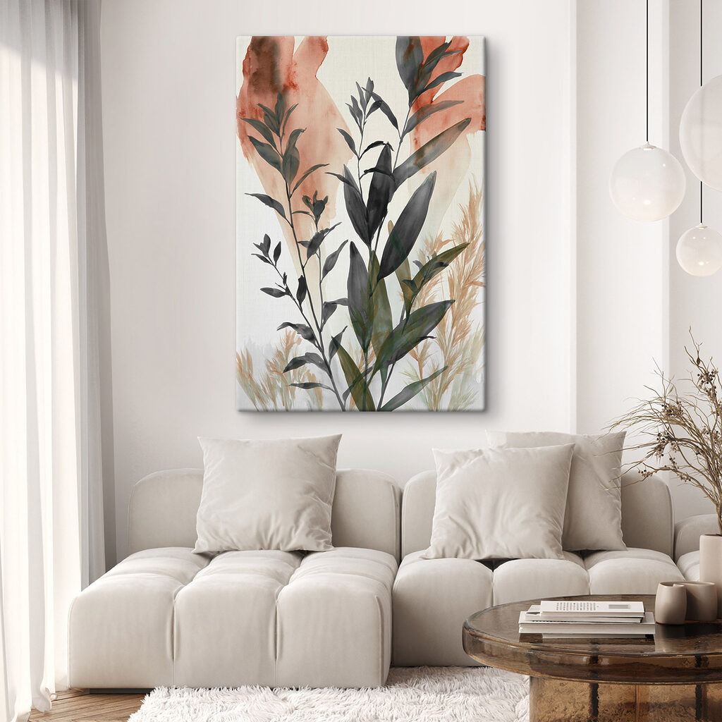 Painting of leaves and plants Painting of leaves and plants