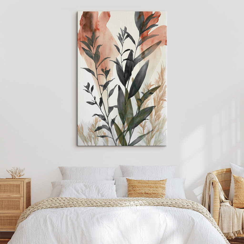 Painting of leaves and plants Painting of leaves and plants