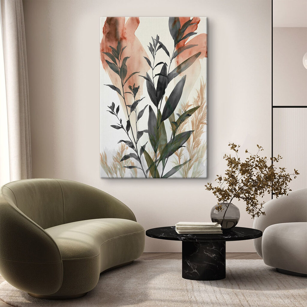 Painting of leaves and plants Painting of leaves and plants