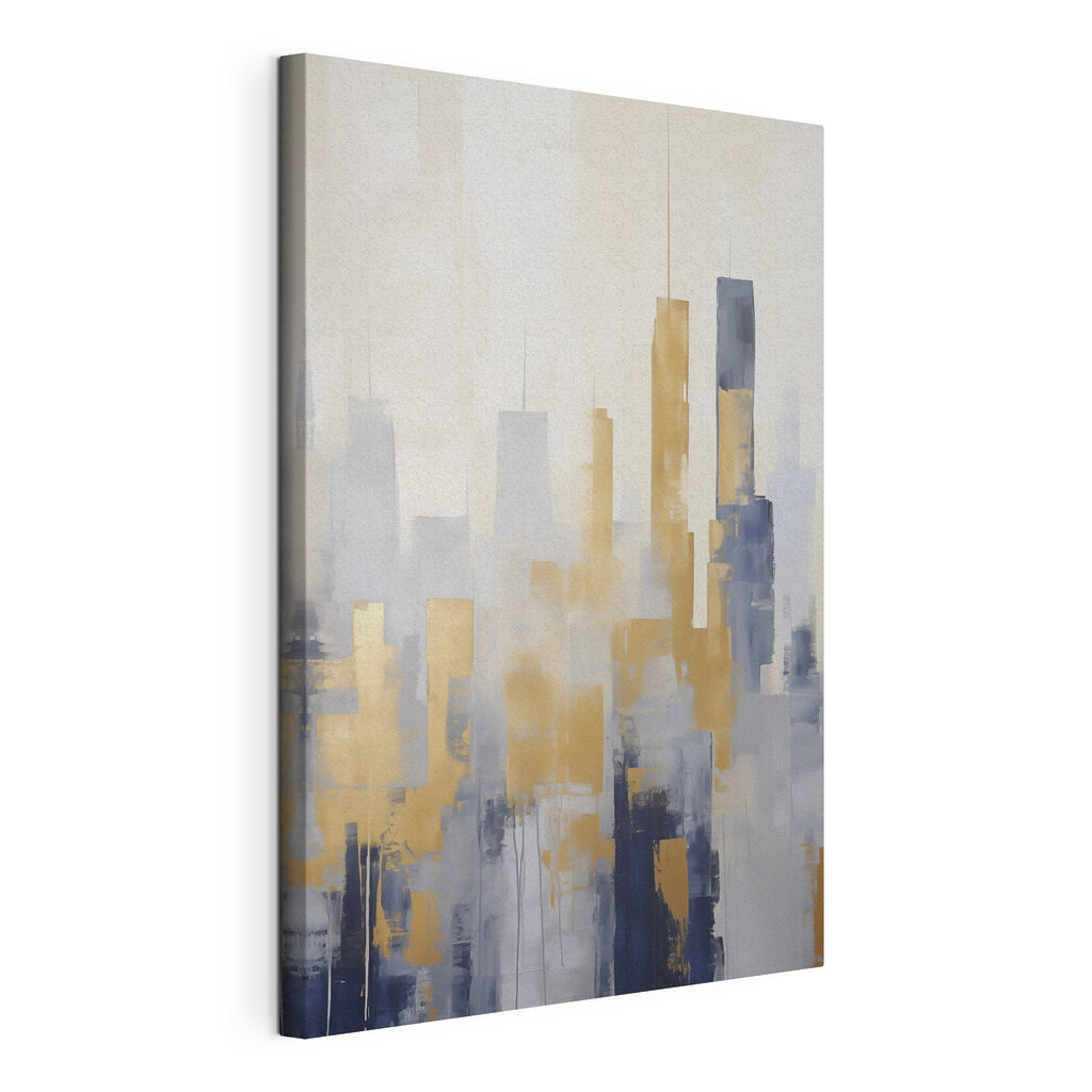 Painting of a city Painting of a city