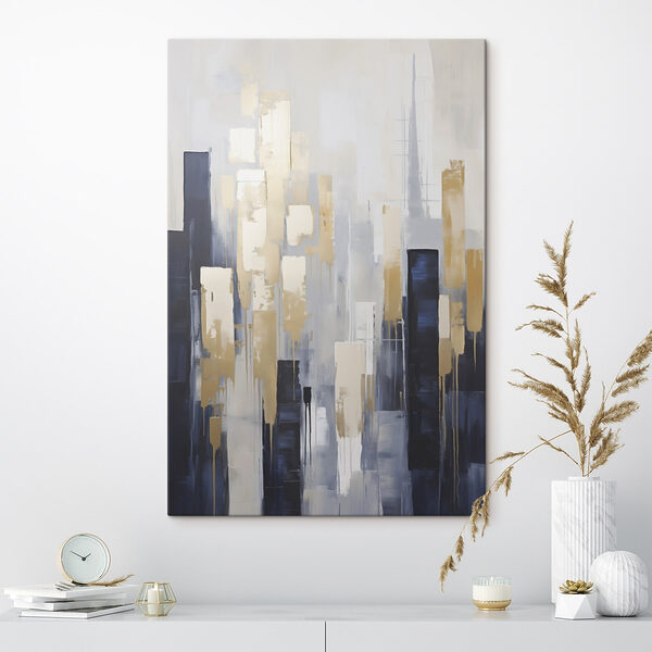 Painting of a city Painting of a city