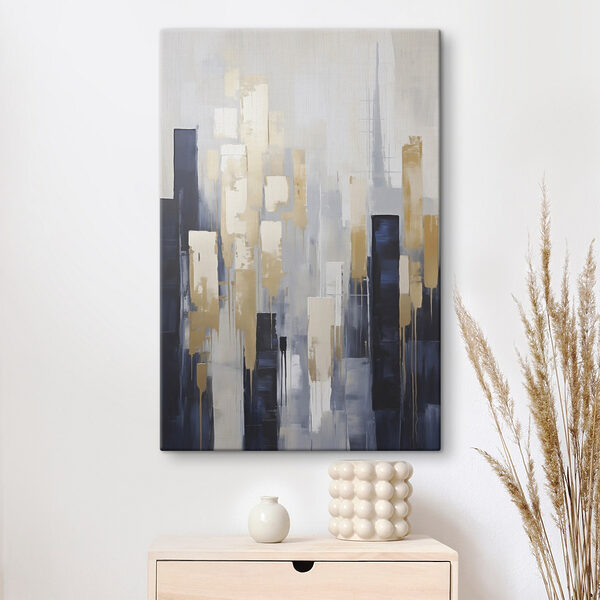 Painting of a city Painting of a city