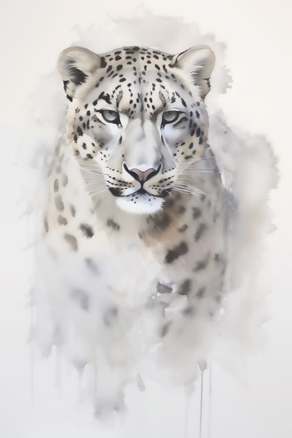 Majestic feline in soft hues Majestic feline in soft hues