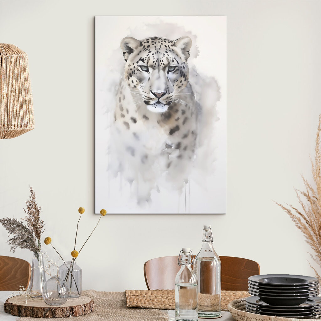 Majestic feline in soft hues Majestic feline in soft hues