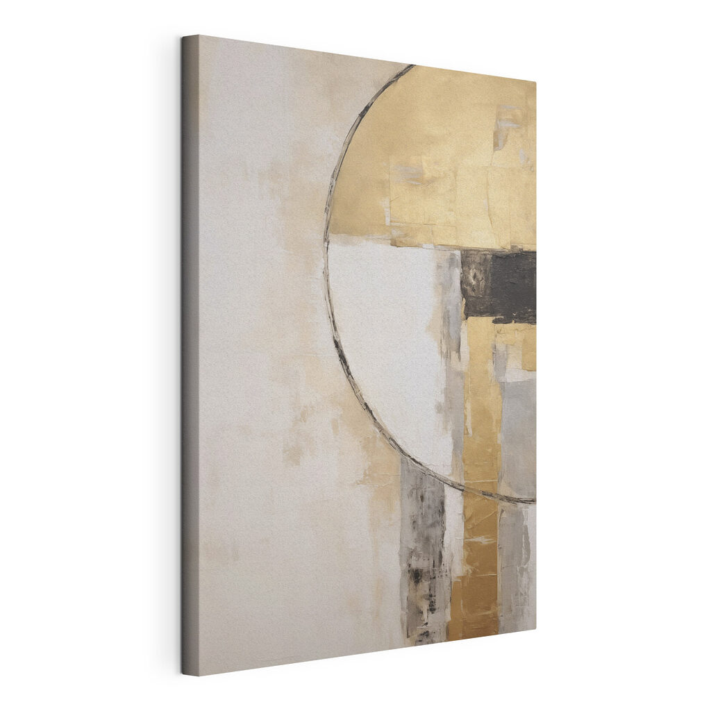 Painting of a circle and a circle