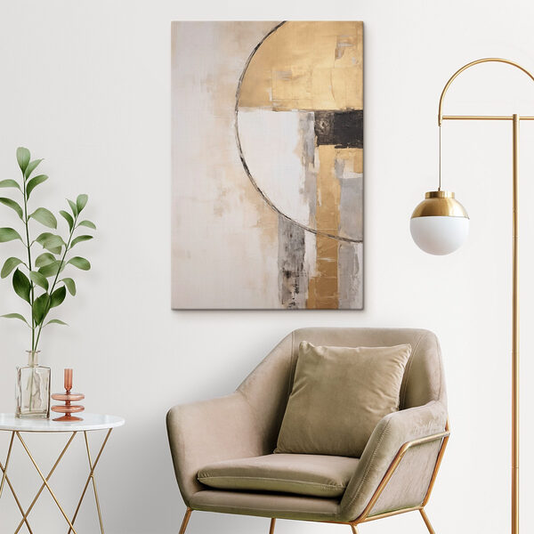 Painting of a circle and a circle