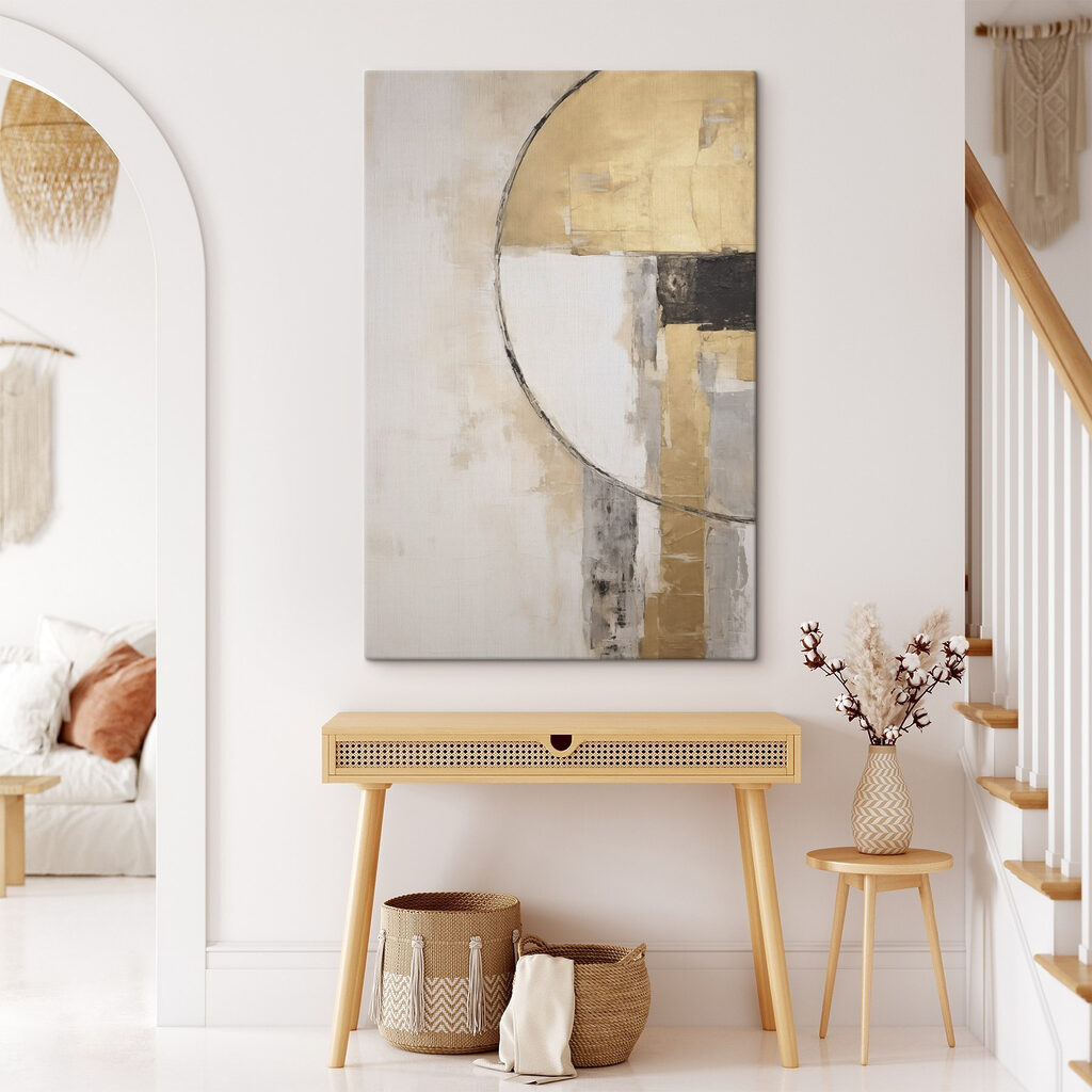 Painting of a circle and a circle