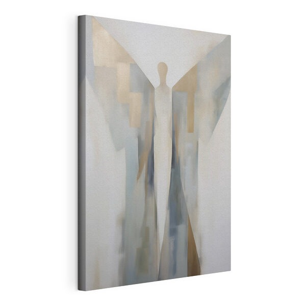 Painting of a person with wings