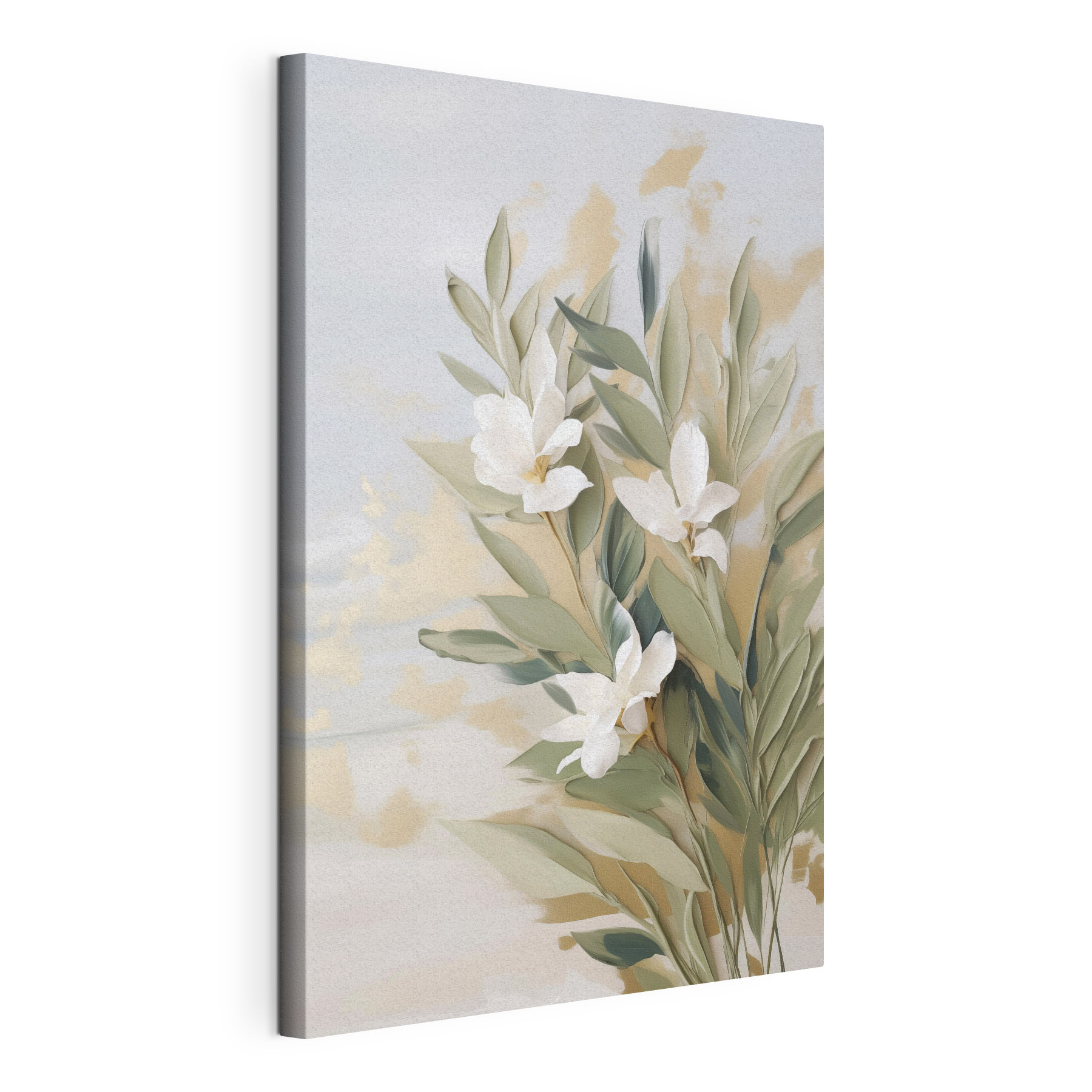 Painting of flowers and leaves Painting of flowers and leaves