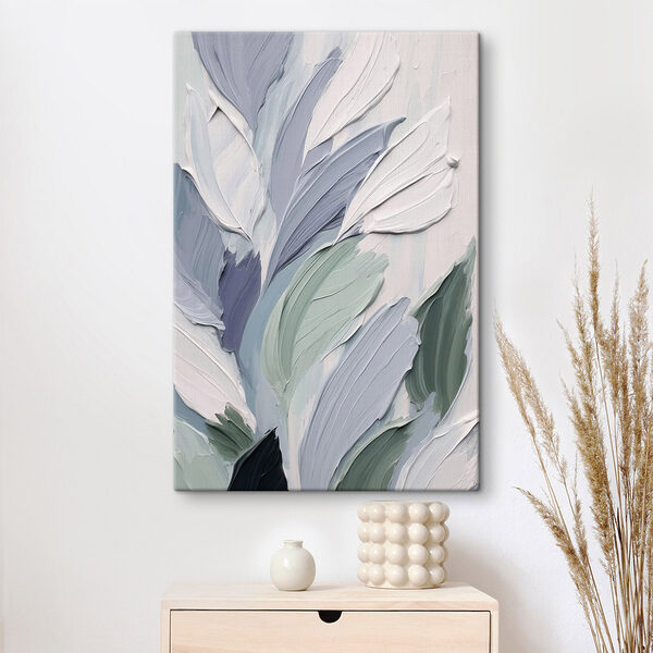 Painting of leaves and flowers Painting of leaves and flowers